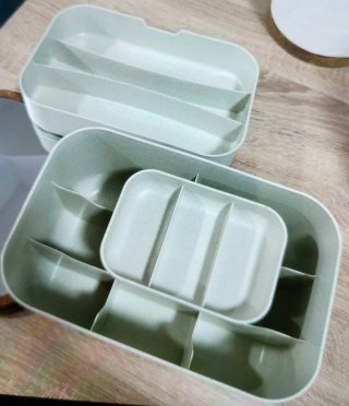 Organizador Maquillaje/Varios Beige y Marrón