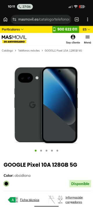 Google Pixel 10A 128GB Negro Nuevo