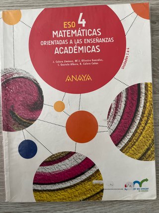 Matemáticas orientadas a las enseñanzas académi...