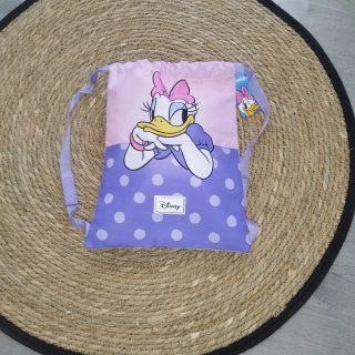 Saco Mochila Disney Daisy Puntos Morados