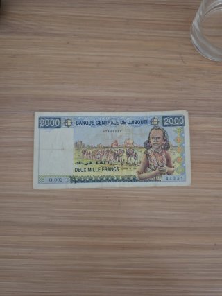 Billete 2000 Francos Djibouti