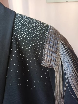 Chaqueta La Presumida Talla S Negra y Plateada