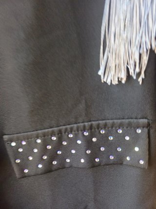 Chaqueta La Presumida Talla S Negra y Plateada