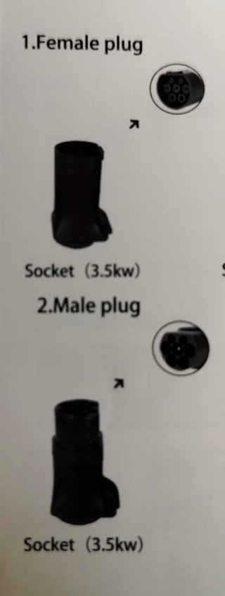 Adaptador Tipo 2 a Schuko con LED