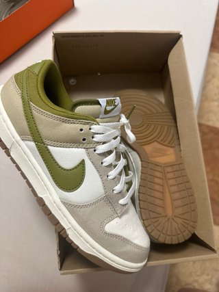 Nike Dunk Low Verde y Blanco Talla 40