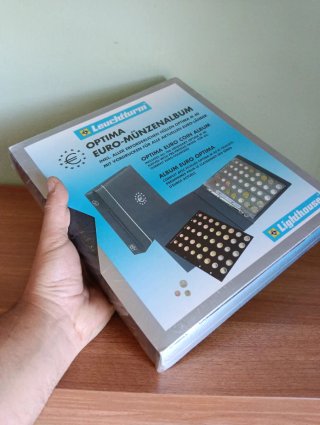 Álbum Leuchtturm Optima Euro-Münzenalbum NUEVO