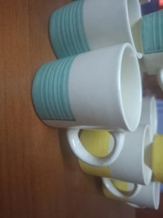 Juego de 12 tazas de café de cerámica