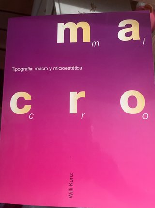 Tipografía Macro y Microestética