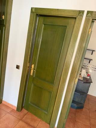 Puertas de roble con guarnicion