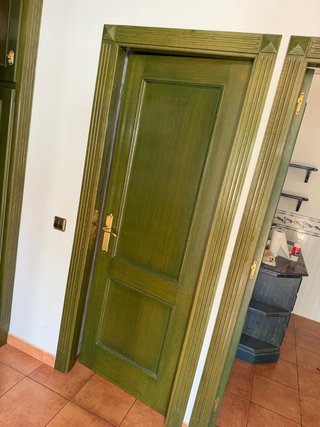 Puertas de roble con guarnicion