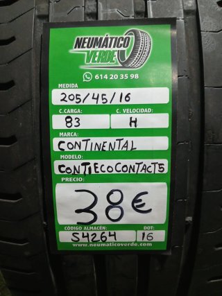 205 45 16 83H CONTINENTAL CONTI ECO CONTACT 5