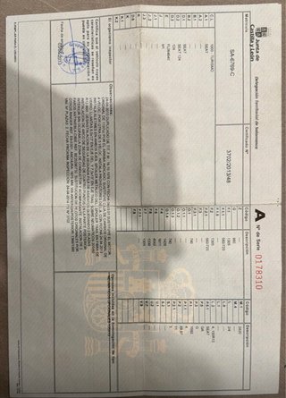 SEAT 124 MOTOR FIAT 2000 TODO HOMOLOGADO FICHA TEC