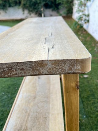 NO ENVÍO  Banco madera de 2 niveles  MidCentury,