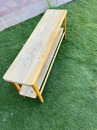NO ENVÍO  Banco madera de 2 niveles  MidCentury,