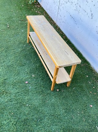NO ENVÍO  Banco madera de 2 niveles  MidCentury,