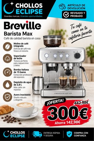 Cafetera Breville Barista Max
