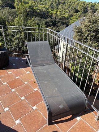 2x Tumbona Sklum Metal Gris