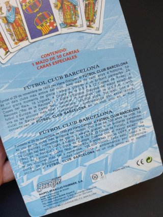 Blister SIN ABRIR Baraja Española F.C. Barcelona.