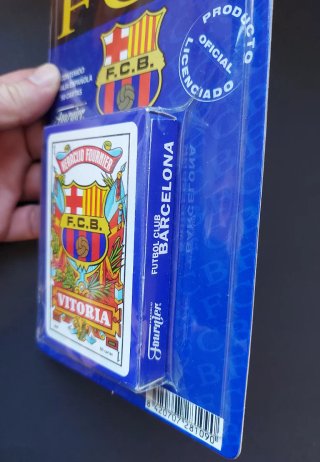 Blister SIN ABRIR Baraja Española F.C. Barcelona.