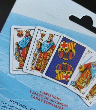 Blister SIN ABRIR Baraja Española F.C. Barcelona.