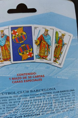 Blister SIN ABRIR Baraja Española F.C. Barcelona.