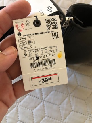 Botas Zara Tacón Talla 37