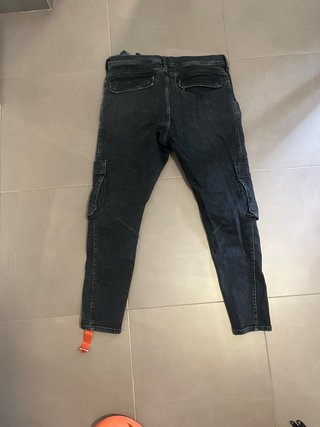 Pantalones Cargo Zara Negros