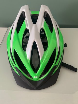 Casco Spiuk bici blanco y verde