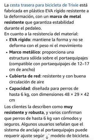 Trasportin para mascotas en bicicleta.