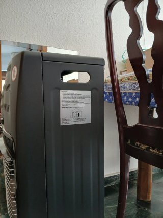 Estufa de gas Orbegozo negra