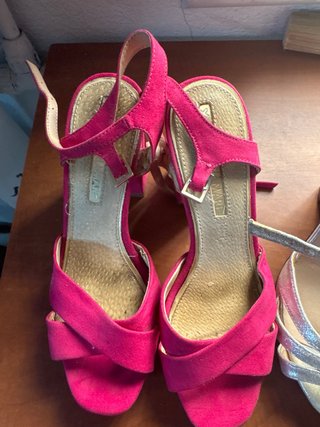 Pack Zapatos Fiesta Menbur los plata sin estrenar