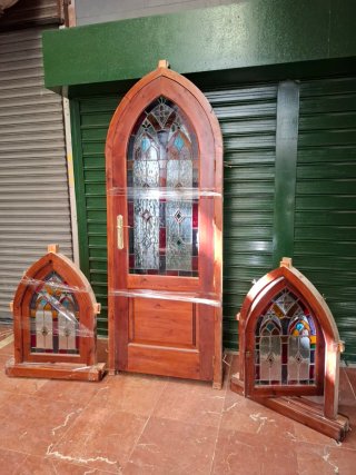 Lote Puerta madera maciza Tiffany precio negociabl
