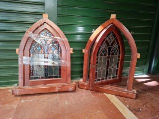 Lote Puerta madera maciza Tiffany precio negociabl