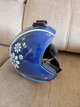 Casco de esquí infantil azul