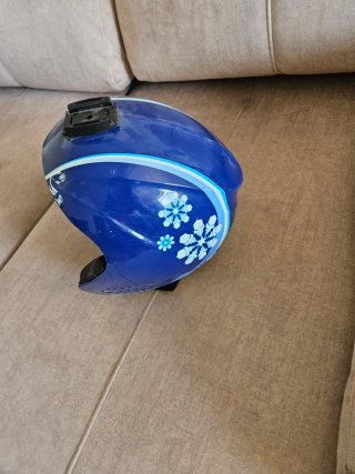 Casco de esquí infantil azul