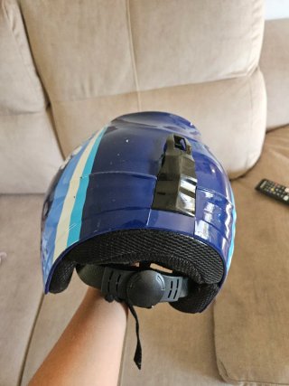 Casco de esquí infantil azul