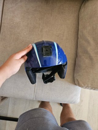 Casco de esquí infantil azul
