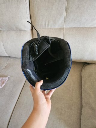 Casco de esquí infantil azul