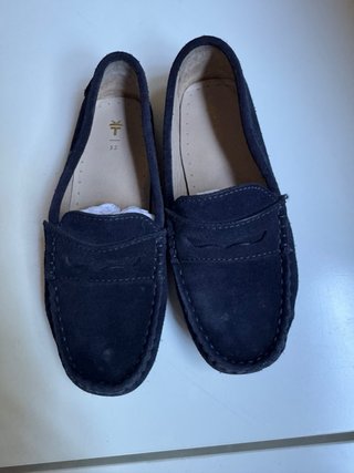 Mocasines ante azul marino niño T.32