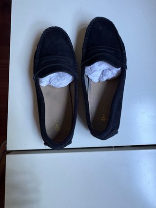 Mocasines ante azul marino niño T.32