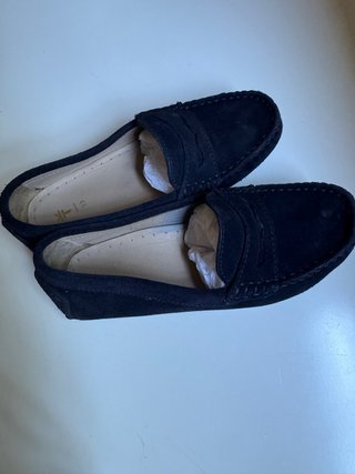Mocasines ante azul marino niño T.32