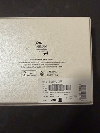 Cartera Emporio Armani Negra