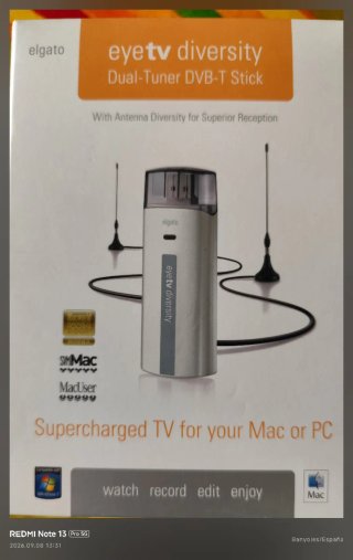 Receptor TV Digital Elgato EyeTV Diversity DVB-T