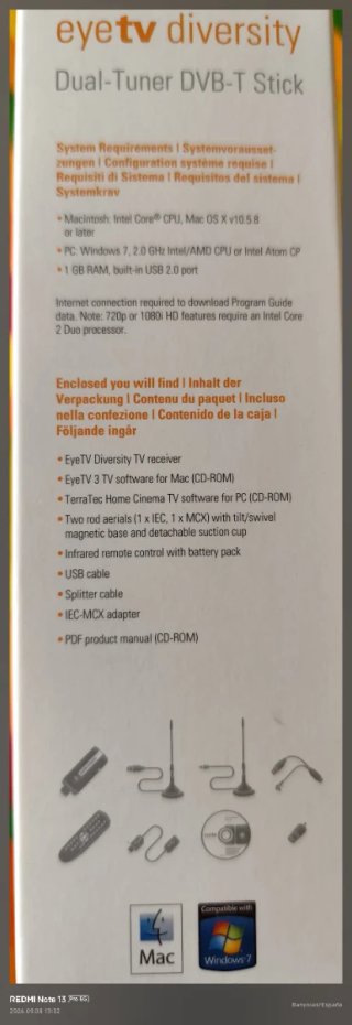 Receptor TV Digital Elgato EyeTV Diversity DVB-T
