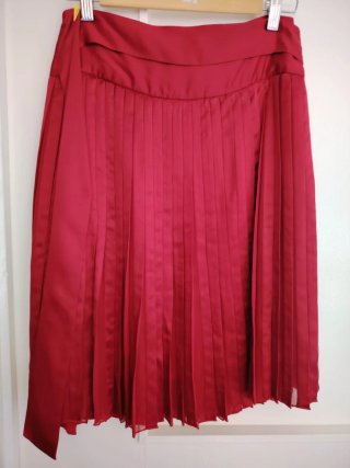 Falda Massimo Dutti Roja Talla 36