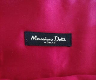 Falda Massimo Dutti Roja Talla 36