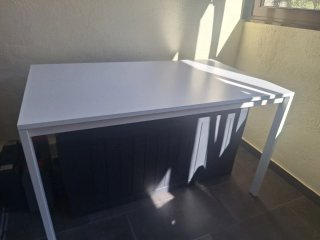 Mesa Vihals Ikea Blanca