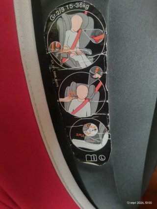Silla Coche Cybex Solution B-Fix G2/3 Roja
