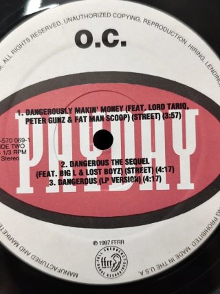 Vinilo Rap OC - Can't Go Wrong/Dangerous 12" 1997