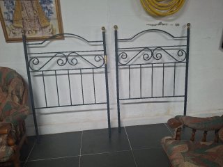 2 cabeceros hierro cama 90